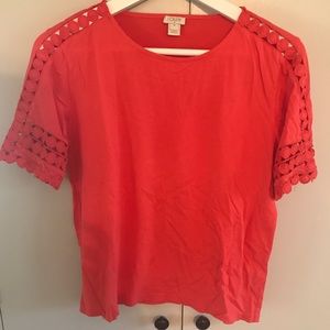 J. Crew lace t-shirt M